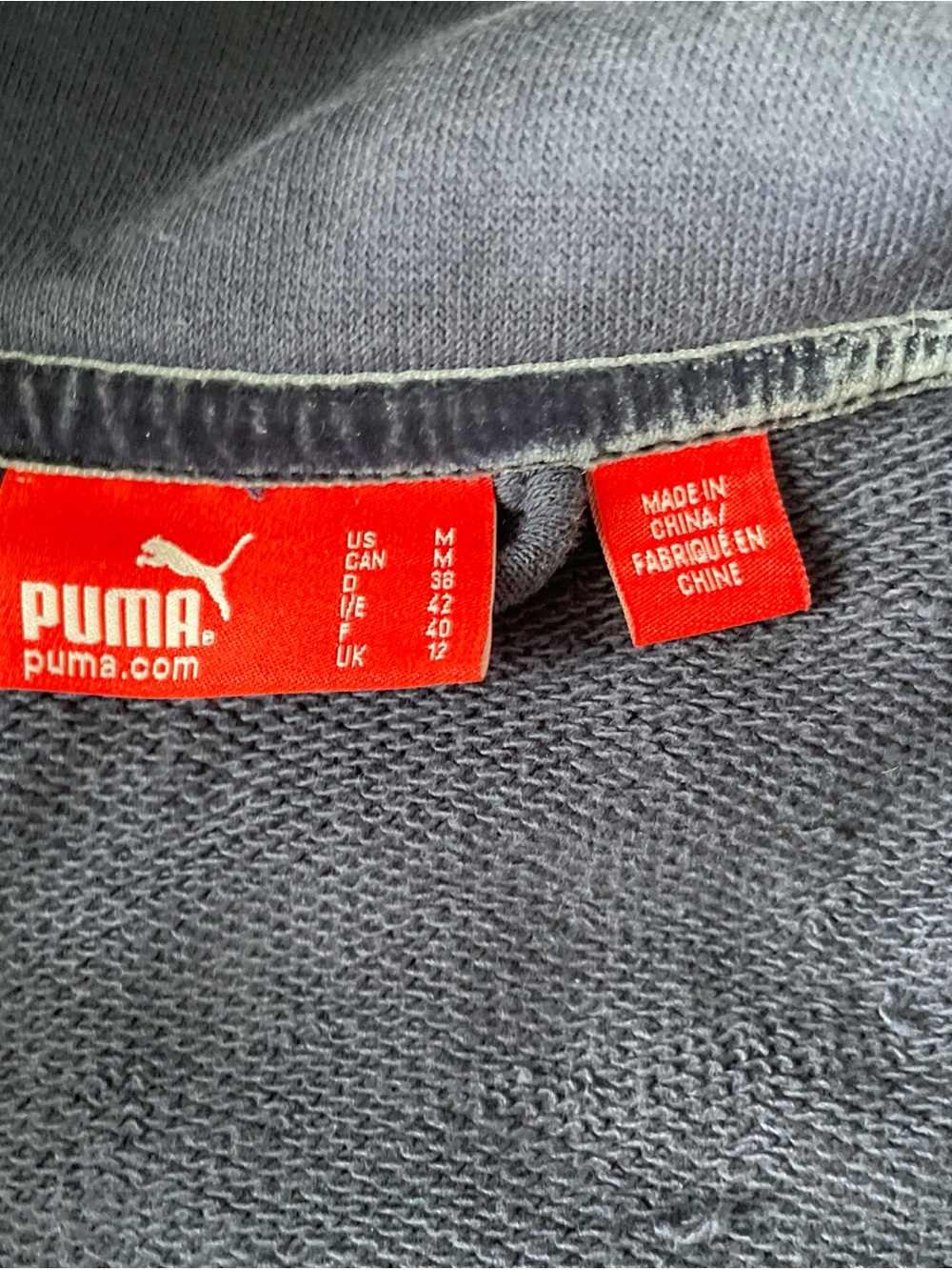 PUMA Italy Italia National Team Soccer Track Jacket Womens Medium Navy Blue Zip - Picture 4 of 10